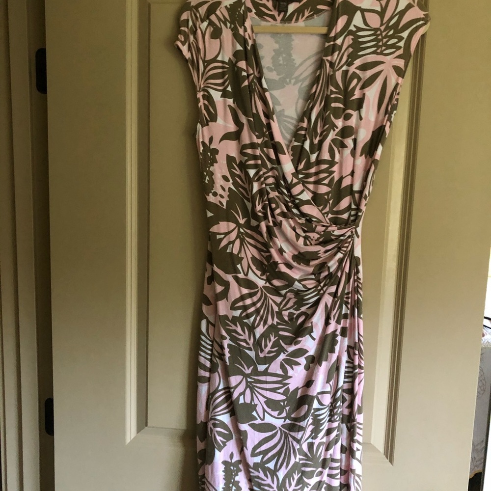 Tommy Bahama Pink and Brown Floral Dress